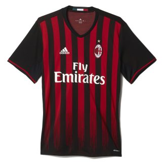 تی شرت ورزشی آستین کوتاه مردانه AC Milan Home Replica - آدیداس