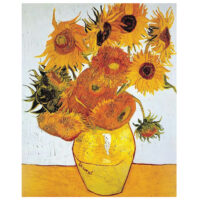 تابلو نقاشی طرح گل های آفتابگردان ونگوگ کد 1023