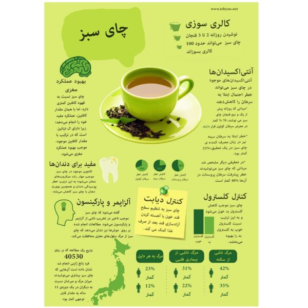 چای سبز ایرانی قلم درشت میثم - 500 گرم