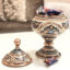 شکلات خوری میناکاری مسی طرح خمره ای  درب دار کد 233