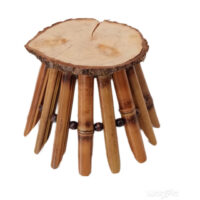 پایه گلدان چوبی مدل بامبو