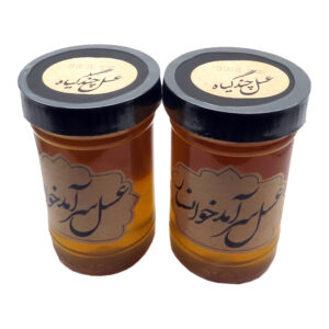 عسل طبیعی سرآمد چند گیاه - 900 گرم بسته 2 عددی