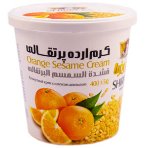 کرم ارده پرتقالی شیررضا مقدار 400 گرم