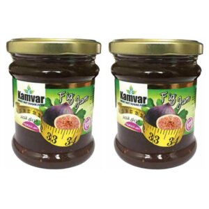 مربا انجیر رژیمی بدون شکر کامور - 280 گرم بسته 2 عددی