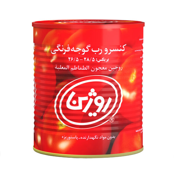 رب گوجه فرنگی روژین مقدار 800 گرم