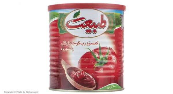 کنسرو رب گوجه فرنگی طبیعت مقدار 800 گرم