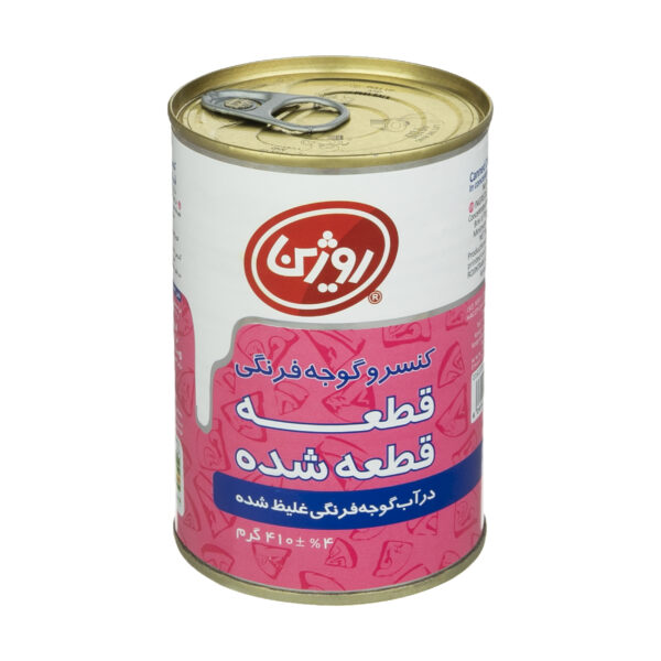 کنسرو گوجه فرنگی قطعه قطعه شده روژین - 410 گرم