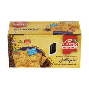 نان سنتی کاک حاوی آرد جودوسر با تزیین کتان اورنگ مقدار 400 گرم