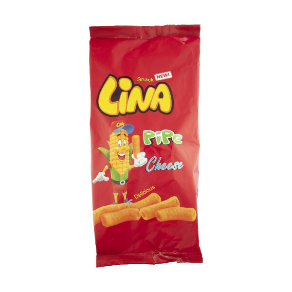 اسنک لوله ای لینا با طعم پنیری - 450 گرم