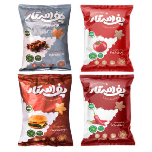 اسنک چهار جوانه پف استار -50 گرم بسته 4 عددی